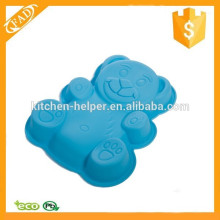 Práctica simple y saludable personalizado de silicona Teddy Bear hornear y artesanía molde